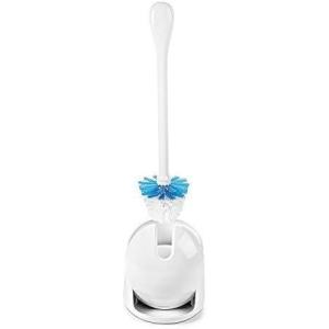 imageOXO Good Grips Compact Toilet Brush ampamp Canister Toilet Bowl Brush and Holder with Automatic Canister Door Bathroom and Small Spaces Cleaning Supplies Essential1 Count Pack of 6