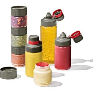 imageOXO Outdoor 7Piece Spice Shaker ampamp Squeeze Bottle SetShaker  Squeeze Bottle Set