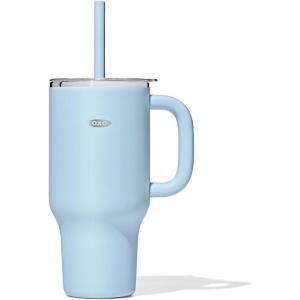 imageOXO Strive XL Tumbler with Handle  32 oz  Rose QuartzBlue Topaz
