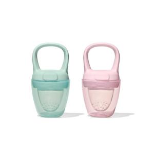 imageOXO Tot Silicone SelfFeeder 2 Pack  Opal and DuskOpalBlossom