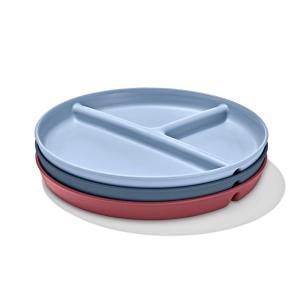 imageOXO Tot Stackable Divided Plates Set  3pk  LightDark Multicolor
