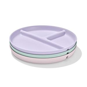 imageOXO Tot Stackable Divided Plates Set  3pk  LightLight Multicolor