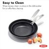 imageOXO Enhanced 8quot 10quot and 12quot 3 Piece Frying Pan Skillet Set Healthy Ceramic Nonstick PFASFree Stainless Steel Handle Dishwasher Safe Oven Safe BlackBlack