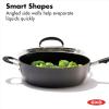 imageOXO Good Grips 10 Piece Cookware Pots and Pans Set 3Layered German Engineered Nonstick Coating Stainless Steel Handle with Nonslip Silicone Gray10 Piece Cookware Set with Grips