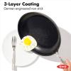 imageOXO Good Grips 10 Piece Cookware Pots and Pans Set 3Layered German Engineered Nonstick Coating Stainless Steel Handle with Nonslip Silicone Gray12 Piece Cookware Pots and Pans Set