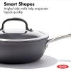 imageOXO Good Grips 10 Piece Cookware Pots and Pans Set 3Layered German Engineered Nonstick Coating Stainless Steel Handle with Nonslip Silicone Gray12 Piece Cookware Pots and Pans Set