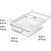 imageOXO Good Grips Fridge Undershelf Drawer 10 in  for Deli Meat Cheese Produce and More