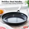 imageOXO Good Grips Hard Anodized PFOAFree Nonstick 12quot Frying Pan Skillet with Lid BlackBlack