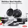imageOXO Good Grips Hard Anodized PFOAFree Nonstick 12quot Frying Pan Skillet with Lid BlackBlack