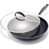imageOXO Good Grips Hard Anodized PFOAFree Nonstick 12quot Frying Pan Skillet with Lid BlackBlack