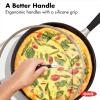 imageOXO Good Grips Hard Anodized PFOAFree Nonstick 12quot Frying Pan Skillet with Lid BlackBlack