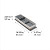 imageOXO Good Grips Kitchen Drawer Expandable Utensil Organizer WhiteCompact Knife Organizer
