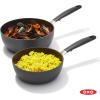 imageOXO Good Grips Nonstick Black Grill Pan 11quot1QT and 2QT Saucepan Set