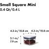 imageOXO Good Grips POP Container  Airtight Food Storage  Big Square Mini 11 Qt Ideal for tea bags baking supplies nuts or snacksCONTAINER