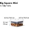 imageOXO Good Grips POP Container  Airtight Food Storage  Big Square Mini 11 Qt Ideal for tea bags baking supplies nuts or snacksCONTAINER
