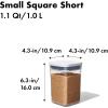 imageOXO Good Grips POP Container  Airtight Food Storage  Big Square Mini 11 Qt Ideal for tea bags baking supplies nuts or snacksCONTAINER