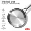 imageOXO Mira TriPly Stainless Steel 8quot and 10quot Frying Pan Skillet Set Induction Multi Clad Dishwasher and Metal Utensil Safe8 and 10 Frying Pan Skillet Set