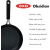 imageOXO Obsidian PreSeasoned Carbon Steel 10quot Frying Pan Skillet with Removable Silicone Handle Holder Induction Oven Safe Black10 Frying Pan Skillet