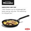 imageOXO Obsidian PreSeasoned Carbon Steel 10quot Frying Pan Skillet with Removable Silicone Handle Holder Induction Oven Safe Black10 Frying Pan Skillet