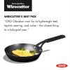 imageOXO Obsidian PreSeasoned Carbon Steel 10quot Frying Pan Skillet with Removable Silicone Handle Holder Induction Oven Safe Black8 Frying Pan Skillet