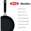imageOXO Obsidian PreSeasoned Carbon Steel 12quot Wok Pan with Removable Silicone Handle Holder Induction Oven Safe Black