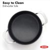 imageOXO Professional 3QT Saute Pan Jumbo Cooker with Lid Hard Anodized Ceramic Nonstick Cookware PFASFree Stainless Steel Induction Suitable Diamond Reinforced Coating Dishwasher and Oven Safe BlackBlack