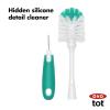 imageOXO Tot Bottle Brush with Nipple Cleaner and Stand TealTot Teal