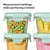 imageOXO Tot Glass Baby Blocks Food Storage Containers 4 oz  OpalOpal