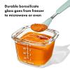 imageOXO Tot Glass Baby Blocks Food Storage Containers 4 oz  OpalOpal