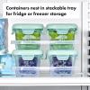 imageOXO Tot Glass Baby Blocks Food Storage Containers 4 oz  OpalOpal