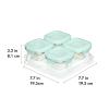 imageOXO Tot Glass Baby Blocks Food Storage Containers 4 oz  OpalOpal