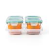 imageOXO Tot Glass Baby Blocks Food Storage Containers 4 oz  OpalTeal