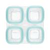 imageOXO Tot Glass Baby Blocks Food Storage Containers 4 oz  OpalTeal