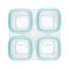 imageOXO Tot Glass Baby Blocks Food Storage Containers 4 oz  OpalTeal