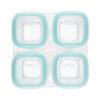 imageOXO Tot Glass Baby Blocks Food Storage Containers 4 oz  OpalTeal