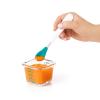 imageOXO Tot Glass Baby Blocks Food Storage Containers 4 oz  OpalTeal