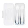 imageOXO Tot On The Go Fork ampamp Spoon Training Set with Travel Case  NavyNavy