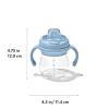 imageOXO Tot Transitions Soft Spout Sippy Cup with Removable Handles Teal 6 OunceDusk
