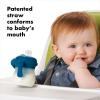 imageOXO Tot Transitions Soft Spout Sippy Cup with Removable Handles Teal 6 OunceNavy