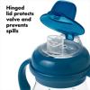 imageOXO Tot Transitions Soft Spout Sippy Cup with Removable Handles Teal 6 OunceNavy