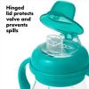 imageOXO Tot Transitions Soft Spout Sippy Cup with Removable Handles Teal 6 OunceTeal