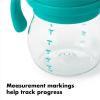 imageOXO Tot Transitions Soft Spout Sippy Cup with Removable Handles Teal 6 OunceTeal