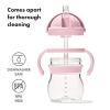 imageOXO Tot Transitions Straw Cup with Removable Handles  6 oz  BlossomBlossom