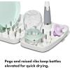 imageOXO Tot Travel Size Drying Rack with Bottle Brush GrayGray