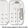 imageOXO Tot Travel Size Drying Rack with Bottle Brush GrayGray