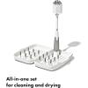 imageOXO Tot Travel Size Drying Rack with Bottle Brush GrayGray