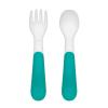 imageOXO Tot On The Go Fork ampamp Spoon Training Set with Travel Case  NavyTeal