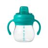 imageOXO Tot Transitions Soft Spout Sippy Cup with Removable Handles Teal 6 OunceTeal