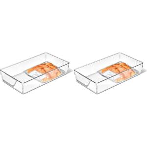 imageOXO Good Grips Fridge Organization Bin 8 in x 14 in  for Cheese Meat Fish and More8 in x 14 in Pack of 2
