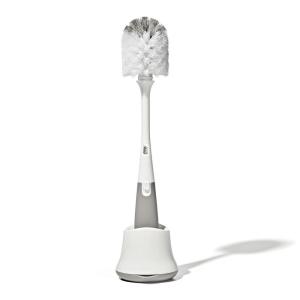imageOXO Tot Bottle Brush with Nipple Cleaner and Stand GrayGray